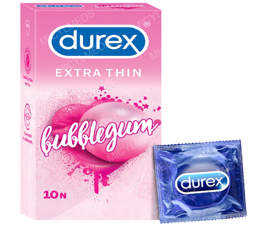 Durex Extra Thin Condom Bubblegum