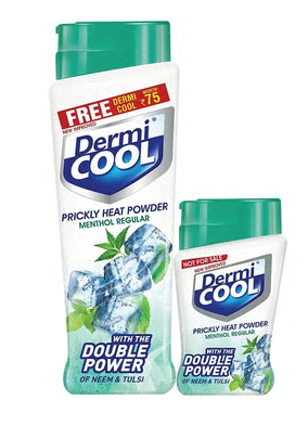 Dermi Cool Prickly Heat Powder Menthol Regular