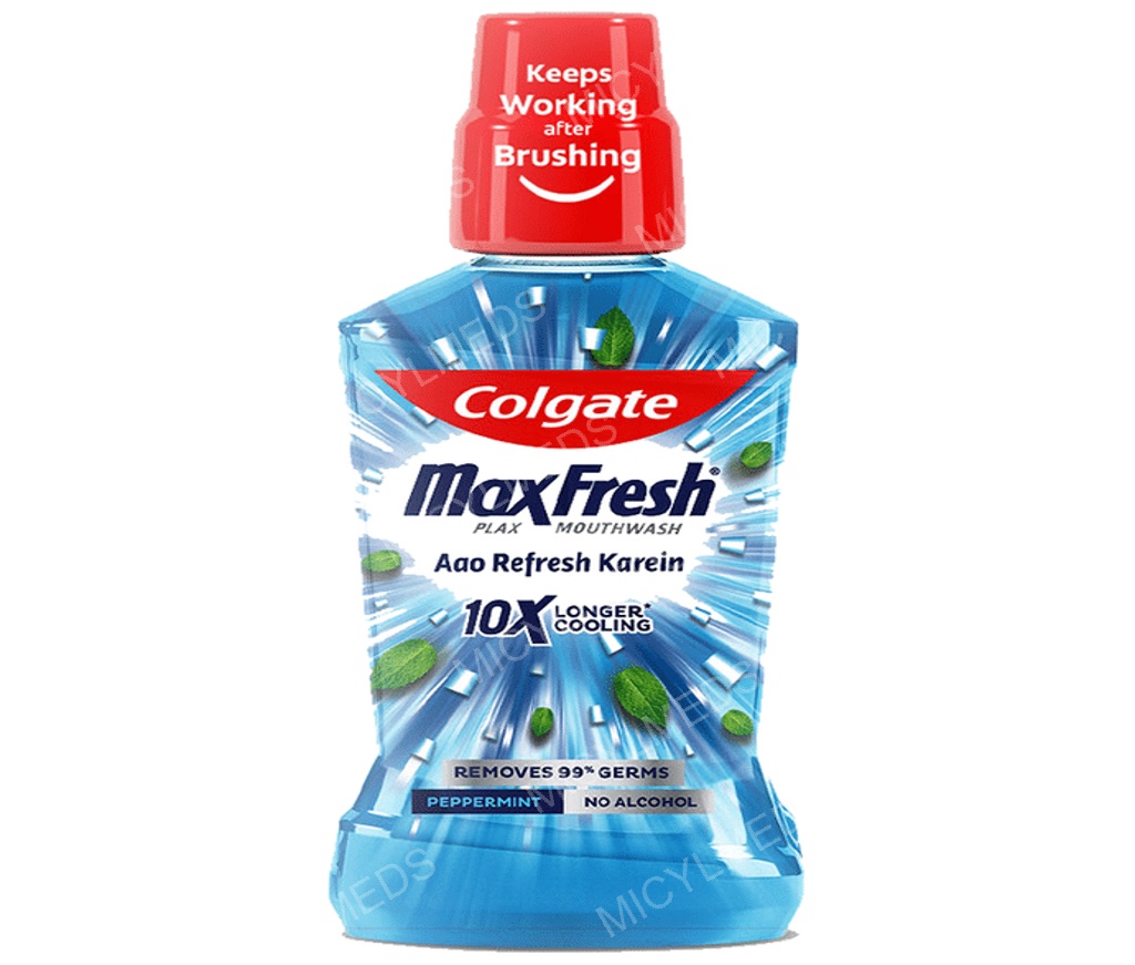 Colgate Peppermint MaxFresh Plax Antibacterial Mouth Wash