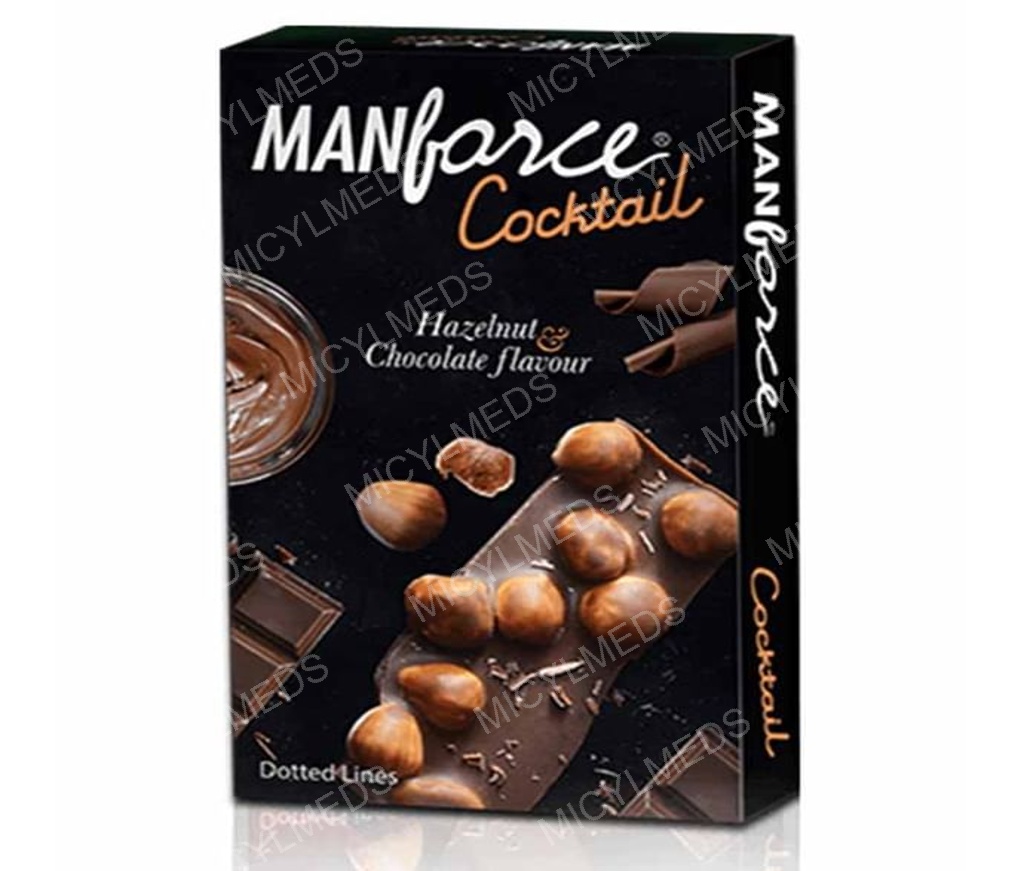 Manforce Chocolate & Hazelnut Dotted-Ring Cocktail Condom