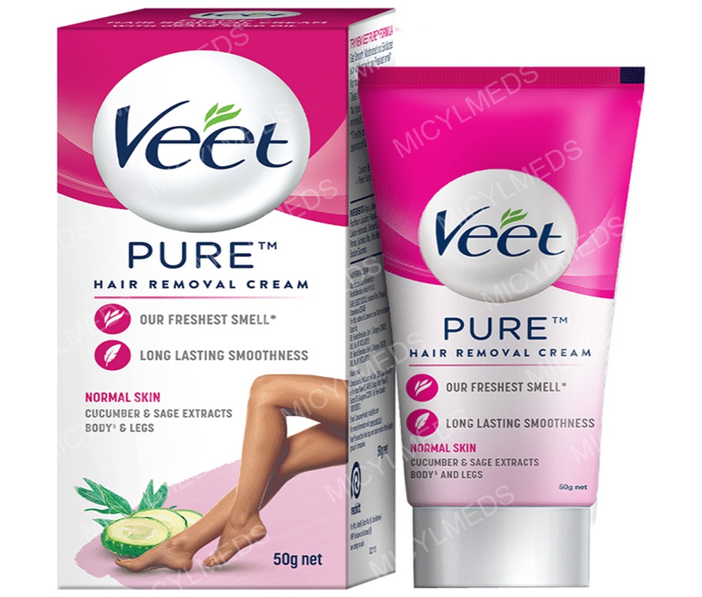 Veet Pure Hair Removal Cream with No Ammonia Smell | For Normal Skin