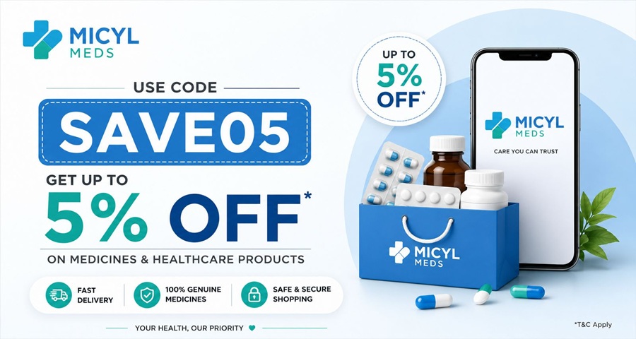 SAVE05 Promo Code - Get Up To 5% Discount on Medicines at MicylMeds